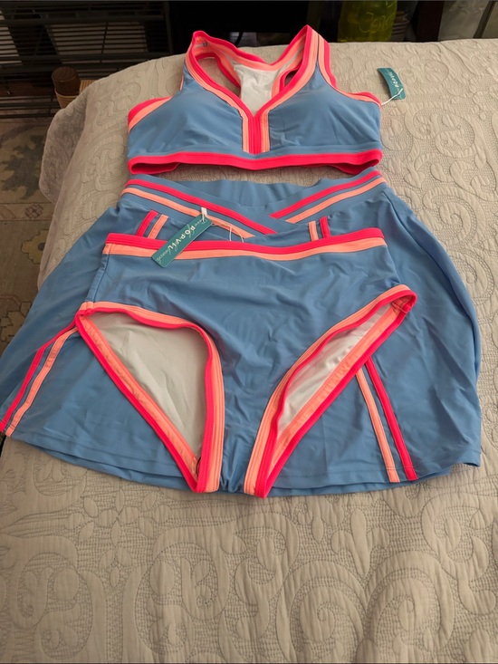 Popvil Other - NWT PopVil 3 piece swim suit in blue, pink and orange size Medium.